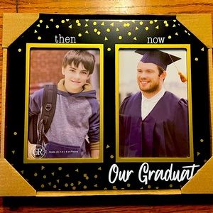 Graduation frame- then /now.  New in box!